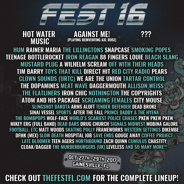 FEST 16の第1弾ラインナップが発表！│PUNX SAVE THE EARTH -blog-