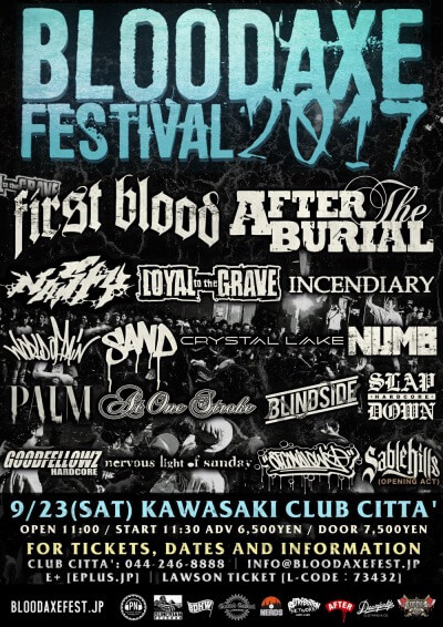 Bloodaxe Festival 17に出演する海外バンドのツアー情報まとめ Punx Save The Earth Blog